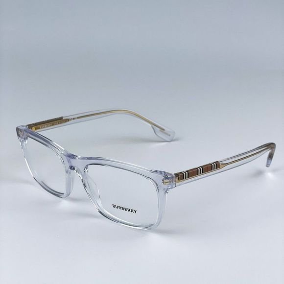 NEW Burberry BE2334 Elm 3024 Transparent Rectangle Unisex Eyeglasses - Picture 7 of 12